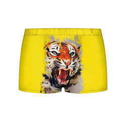 Трусы-боксеры мужские Оскал тигра, цвет: 3D-принт