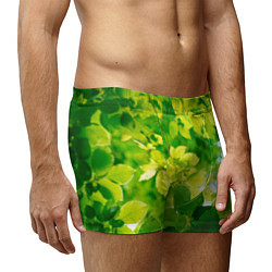 Трусы-боксеры мужские Листья, цвет: 3D-принт — фото 2