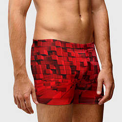 Трусы-боксеры мужские 3D кубики, цвет: 3D-принт — фото 2
