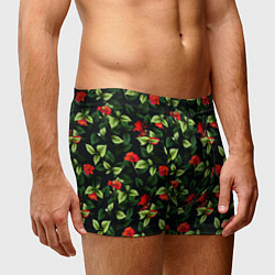 Трусы-боксеры мужские Цветочный сад, цвет: 3D-принт — фото 2
