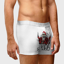 Трусы-боксеры мужские Злой Санта, цвет: 3D-принт — фото 2