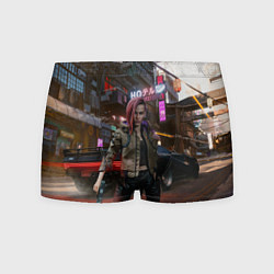 Трусы-боксеры мужские Cyberpunk 2077, цвет: 3D-принт