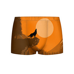 Трусы-боксеры мужские Оранжевый закат, цвет: 3D-принт