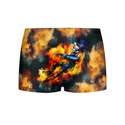 Трусы-боксеры мужские CS GO Fire, цвет: 3D-принт