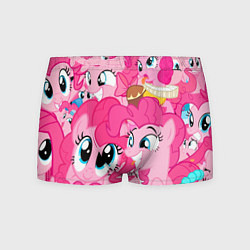 Трусы-боксеры мужские Pinkie Pie pattern, цвет: 3D-принт