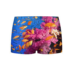 Трусы-боксеры мужские Коралловые рыбки, цвет: 3D-принт