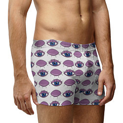 Трусы-боксеры мужские Глаза фиолетовые, цвет: 3D-принт — фото 2