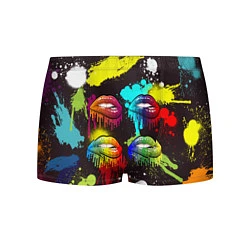 Трусы-боксеры мужские Красочные кубы, цвет: 3D-принт