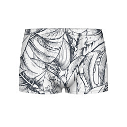 Трусы-боксеры мужские Тропические листья, цвет: 3D-принт