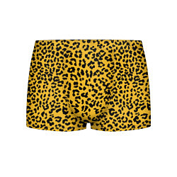 Трусы-боксеры мужские Леопард желтый, цвет: 3D-принт