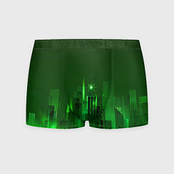 Трусы-боксеры мужские Зеленый город, цвет: 3D-принт