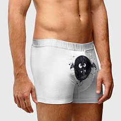 Трусы-боксеры мужские Шарик-летайка белый, полиэстер, цвет: 3D-принт — фото 2
