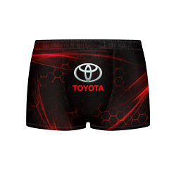 Трусы-боксеры мужские Toyota Неоновые соты, цвет: 3D-принт