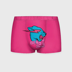 Мужские трусы Mr Beast Gaming Full Print Pink edition