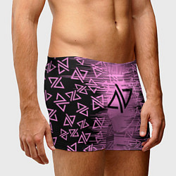 Трусы-боксеры мужские Adele - Паттерн логотипов, цвет: 3D-принт — фото 2
