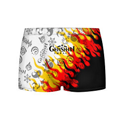 Трусы-боксеры мужские Genshin Impact - Fire, цвет: 3D-принт