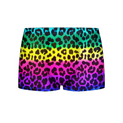 Трусы-боксеры мужские Leopard Pattern Neon, цвет: 3D-принт