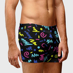 Трусы-боксеры мужские Neon color pattern Fashion 2032, цвет: 3D-принт — фото 2