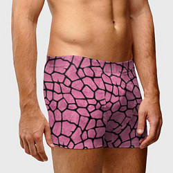 Трусы-боксеры мужские Шерсть розового жирафа, цвет: 3D-принт — фото 2