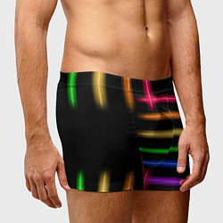 Трусы-боксеры мужские Неоновое свечение Minimalism Neon, цвет: 3D-принт — фото 2