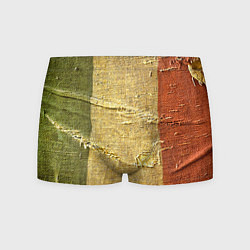 Трусы-боксеры мужские Флаг Италии Мешковина Flag of Italy Burlap, цвет: 3D-принт