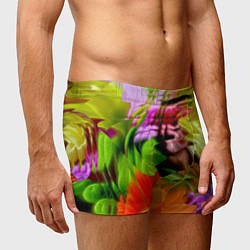 Трусы-боксеры мужские Разноцветная абстрактная композиция Лето Multi-col, цвет: 3D-принт — фото 2