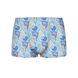 Мужские трусы Турецкий огурец Turkish cucumber blue pattern