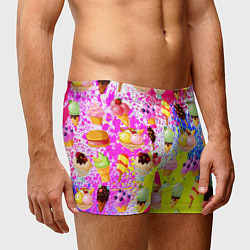 Трусы-боксеры мужские Вкусные Мороженки, цвет: 3D-принт — фото 2