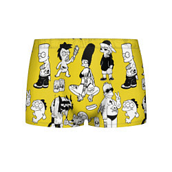 Трусы-боксеры мужские Весёлая компашка мультфильма Симпсоны - полный рас, цвет: 3D-принт