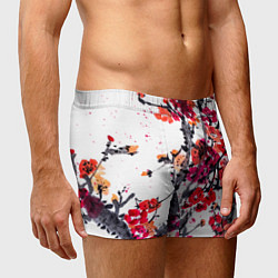 Трусы-боксеры мужские Живописная ветка сакуры, цвет: 3D-принт — фото 2