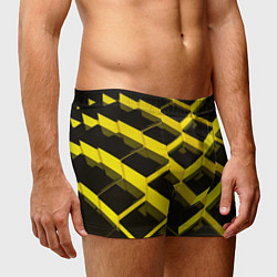 Трусы-боксеры мужские Желтые ступеньки, цвет: 3D-принт — фото 2