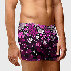 Трусы-боксеры мужские Маленькие розовые цветочки, цвет: 3D-принт — фото 2