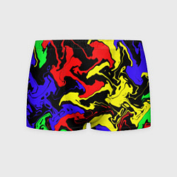 Трусы-боксеры мужские Яркие абстрактные краски, цвет: 3D-принт
