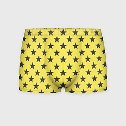 Трусы-боксеры мужские Звездный фон желтый, цвет: 3D-принт