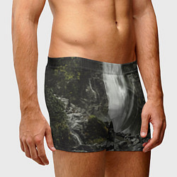 Трусы-боксеры мужские Водопад между скал, цвет: 3D-принт — фото 2