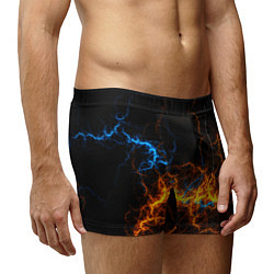 Трусы-боксеры мужские Электрический рисунок, цвет: 3D-принт — фото 2