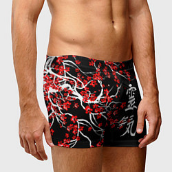 Трусы-боксеры мужские Сакура в цвету, цвет: 3D-принт — фото 2