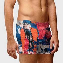 Трусы-боксеры мужские Текстура из красок, цвет: 3D-принт — фото 2