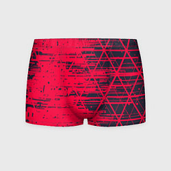 Трусы-боксеры мужские Black & Red, цвет: 3D-принт