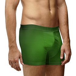 Трусы-боксеры мужские Зеленый с затемняющей виньеткой, цвет: 3D-принт — фото 2
