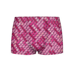 Трусы-боксеры мужские Розовый камуфляж, цвет: 3D-принт