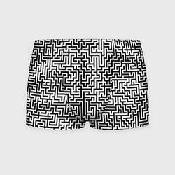 Мужские трусы Черно-белый лабиринт