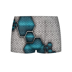 Трусы-боксеры мужские Cyber texture abstraction, цвет: 3D-принт