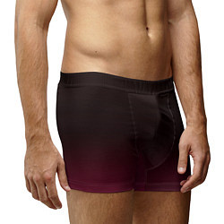 Трусы-боксеры мужские Темно-малиновый градиент, цвет: 3D-принт — фото 2