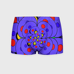 Трусы-боксеры мужские Полукруг яркий орнамент, цвет: 3D-принт