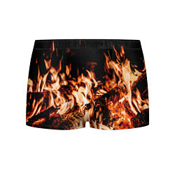 Трусы-боксеры мужские Огонь-пламя, цвет: 3D-принт