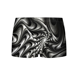 Трусы-боксеры мужские Abstract fractal grey, цвет: 3D-принт
