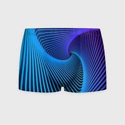 Трусы-боксеры мужские Неоновая спираль - мода, цвет: 3D-принт