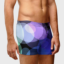 Трусы-боксеры мужские Цветные диски, цвет: 3D-принт — фото 2