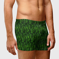 Трусы-боксеры мужские Сочный узор из зеленой травки, цвет: 3D-принт — фото 2